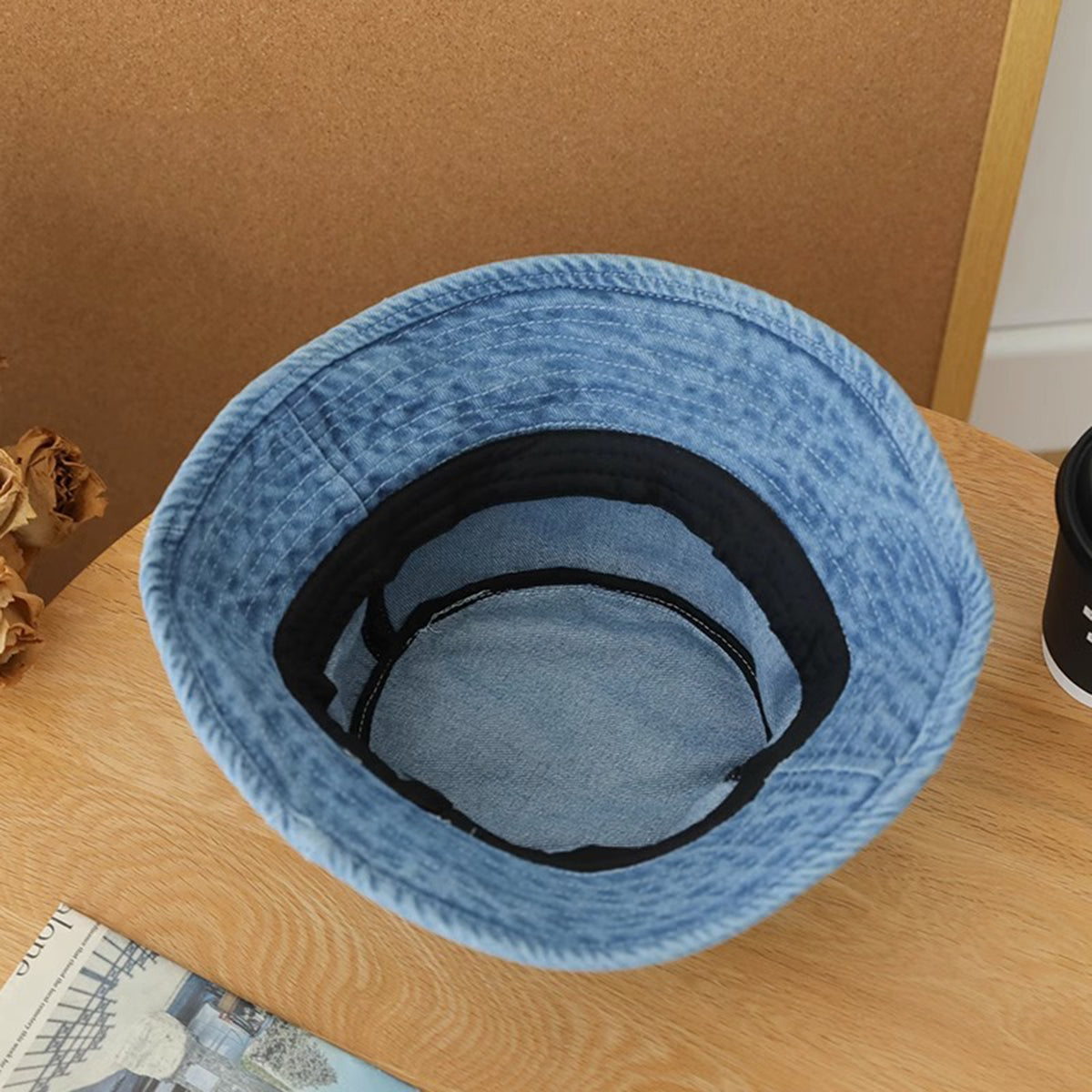 Summer Unisex Bucket Hat Washed Jean Denim Hat Fishing Hat
