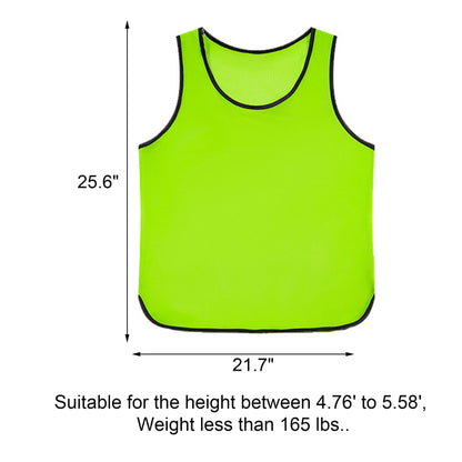 Custom Mesh Polyester Scrimmage Practice Pinnie Training Vest for Adult-Size M