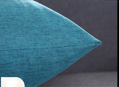 15.8 x 15.8" Premium Square Linen Throw Pillowcase With Hidden Zipper