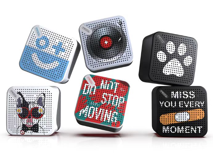 New Powerful Stereo Sound Mini Cube Portable Wireless W/ Selfie Function