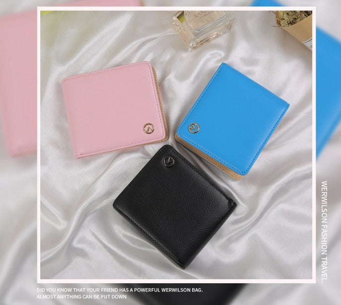 Litchi Stria Leather Wallet