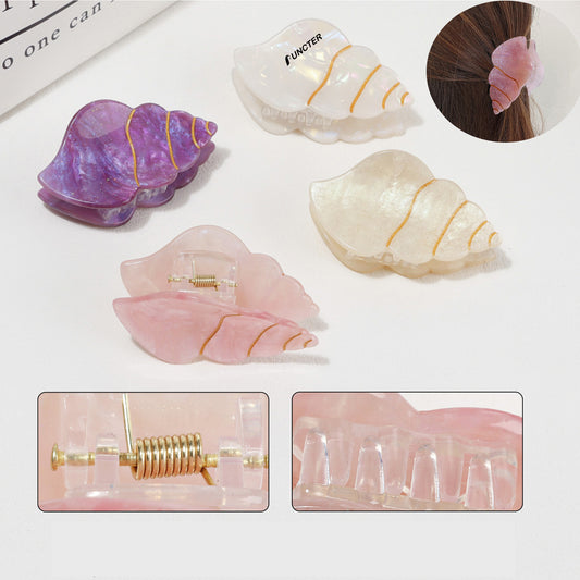 2.52" Conch Shape Hair Claw Clips
