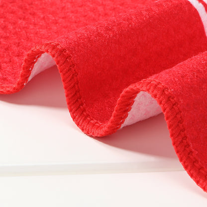 11.8 x 11.8" Polyester Waffle Pattern Golf Towel W/Heavy Duty Carabiner Clip