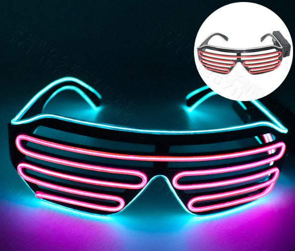 Voice-Activated LED Light Glasses For Party & Music Festival