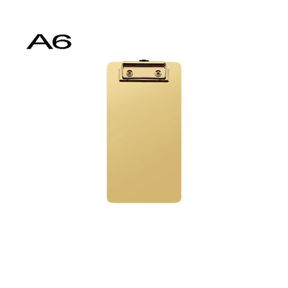 A6 Stainless Steel Heavy Duty Metal Menu Folder & Clipboard