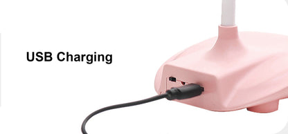 3 Level Brightness Adjustable USB LED Desk Lamp w/USB Charger