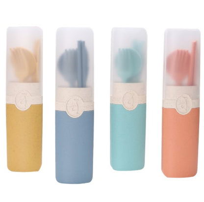 Wheat Straw Folding Tableware Set