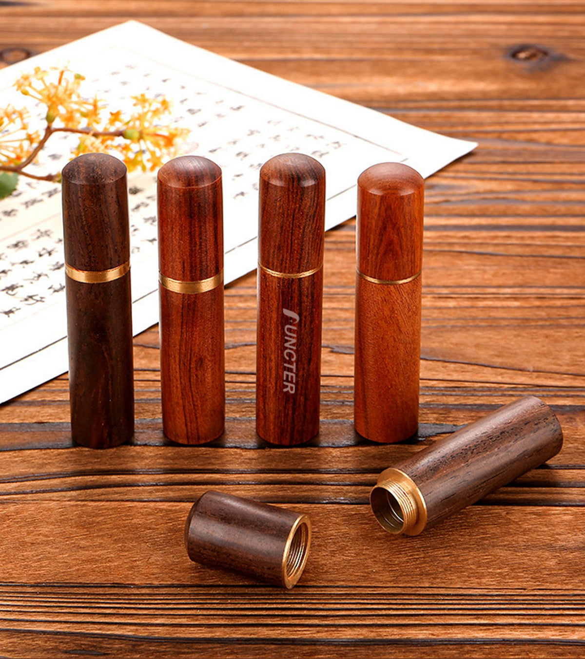 Portable Wood Toothpick Holder