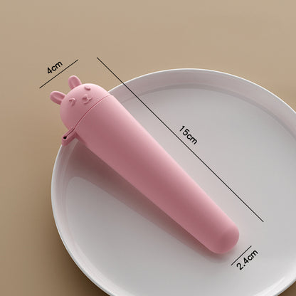Rabbit Shaped Ice Cream Maker Reusable Silicone Ice Pop Molds for Homemade Treats