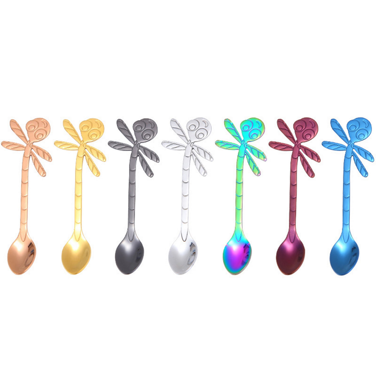 304 Stainless Steel Coffee Spoon Dragonfly Hanging Stirring Spoon