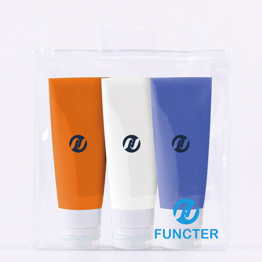 2.7OZ Travel Bottles for Toiletries Set (3 Pcs Set / 80 ML Each)