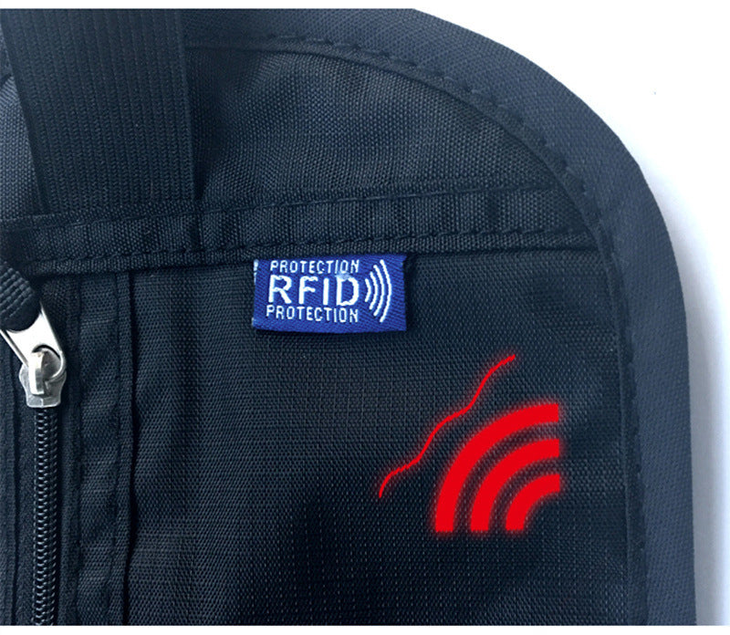 RFID Anti-theft And Anti-scanning Sport Fanny bag Polyester Waist Bag