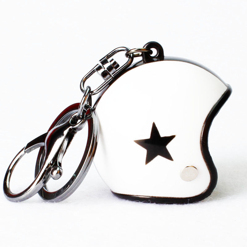 Custom Star Motorcycle Helmet Keychain Phone Pendant Bag Keyring Bag Pendant Charm Accessories