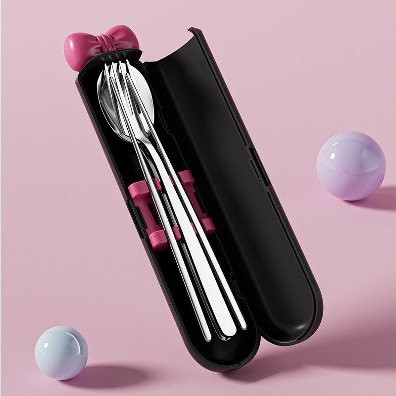 Portable Stainless Steel Chopsticks & Spoon
