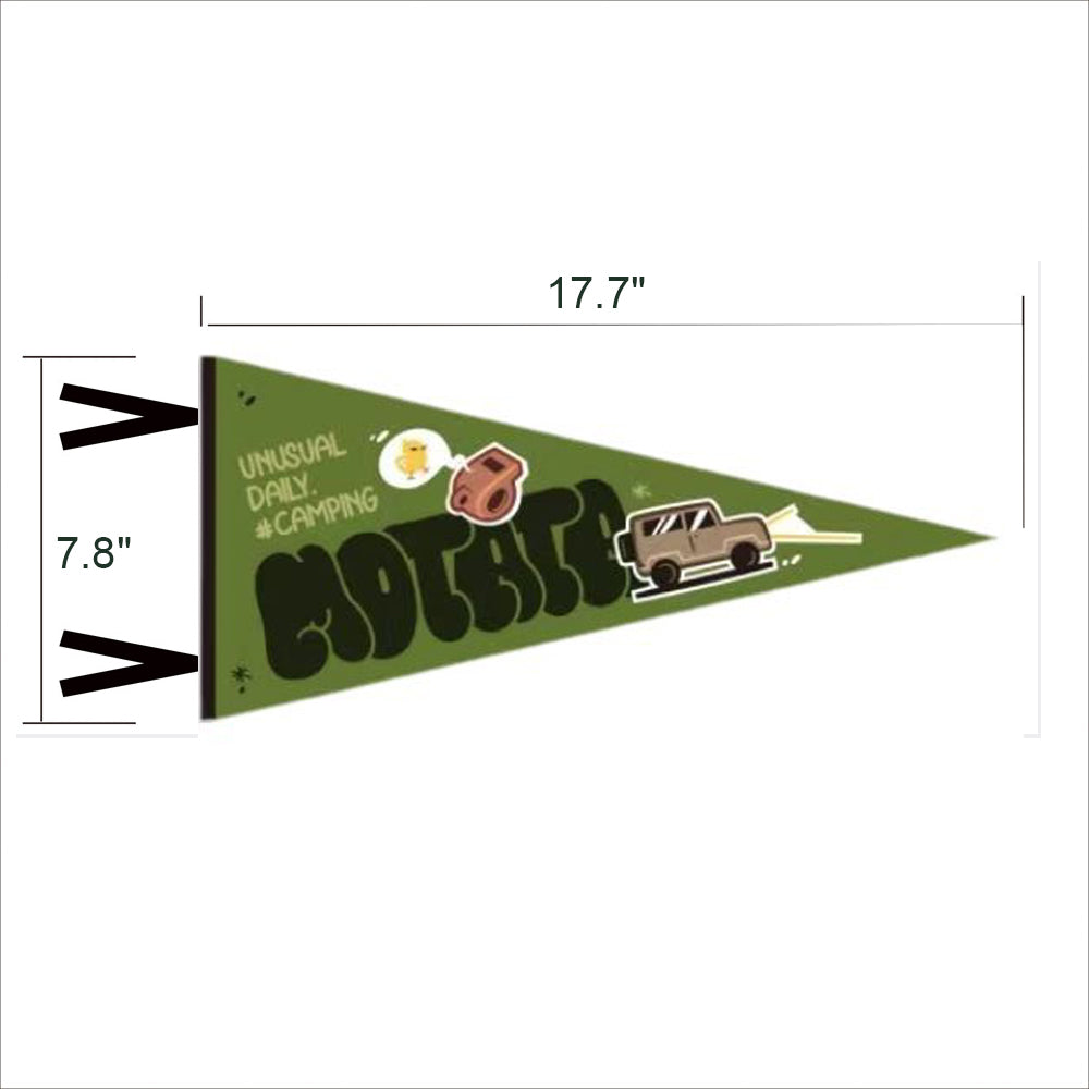 Custom Full Colored Wall Pennant Promotion Felt Pennant Flag