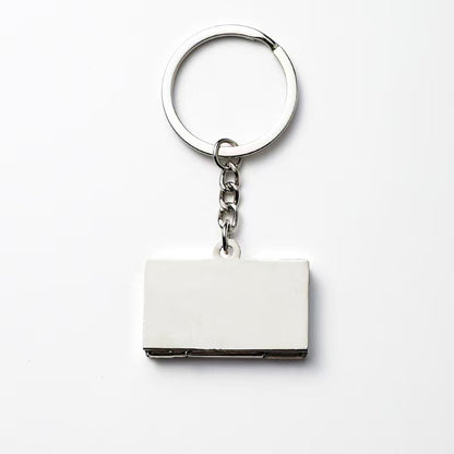 Laptop Shaped Metal Key Chain