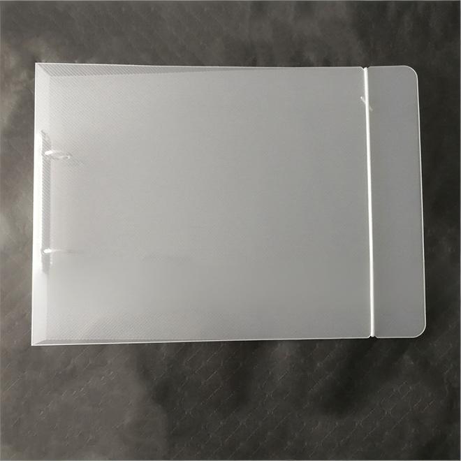 A4 Clear Hard Cover Round Ring Binders 2-Ring Binder Document Folder W/ Elastic Band