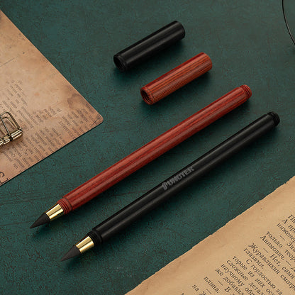 Magical Wooden Eternal Pencil Reusable Everlasting Pencil with Cap