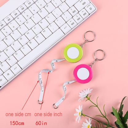 Mini Candy Retractable Tape Measure Keychain