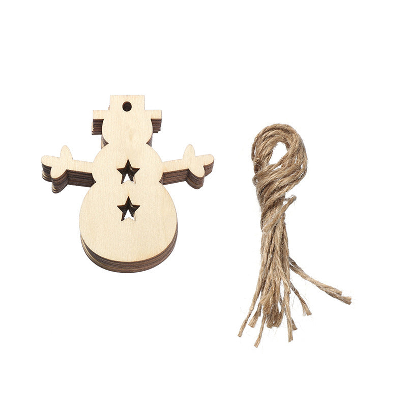 Wooden Christmas Ornaments Hanging Christmas Tree Decorations Home Decor