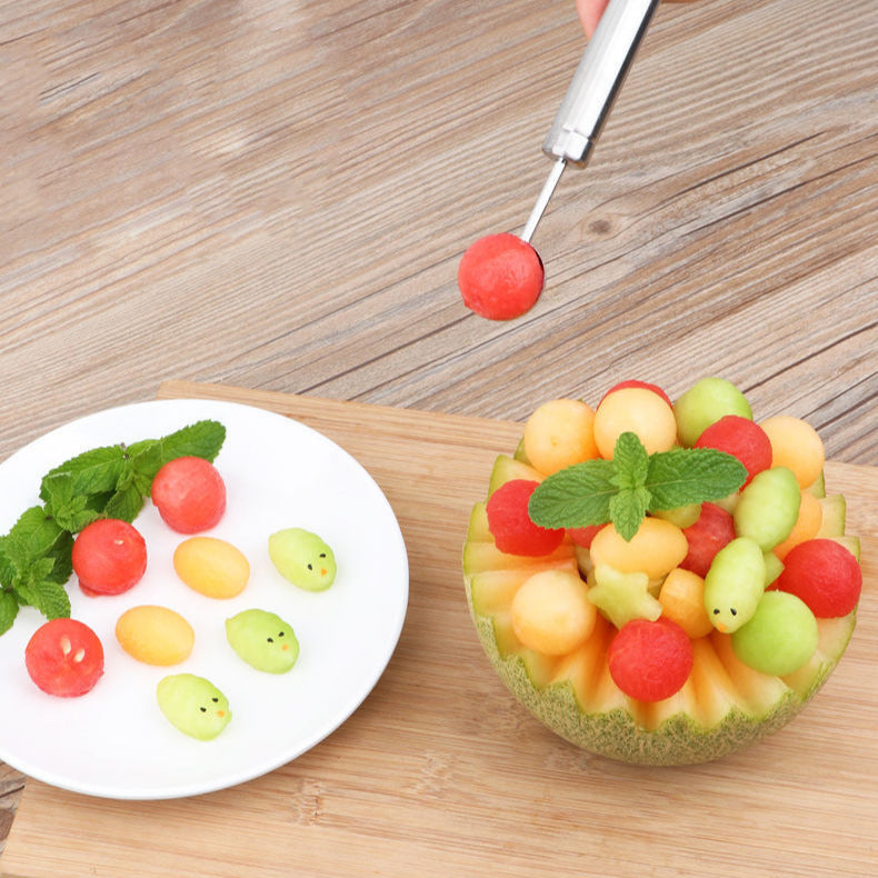 Round 304 Stainless Steel Fruit Scoop Watermelon Scoop Ice Cream Scoop
