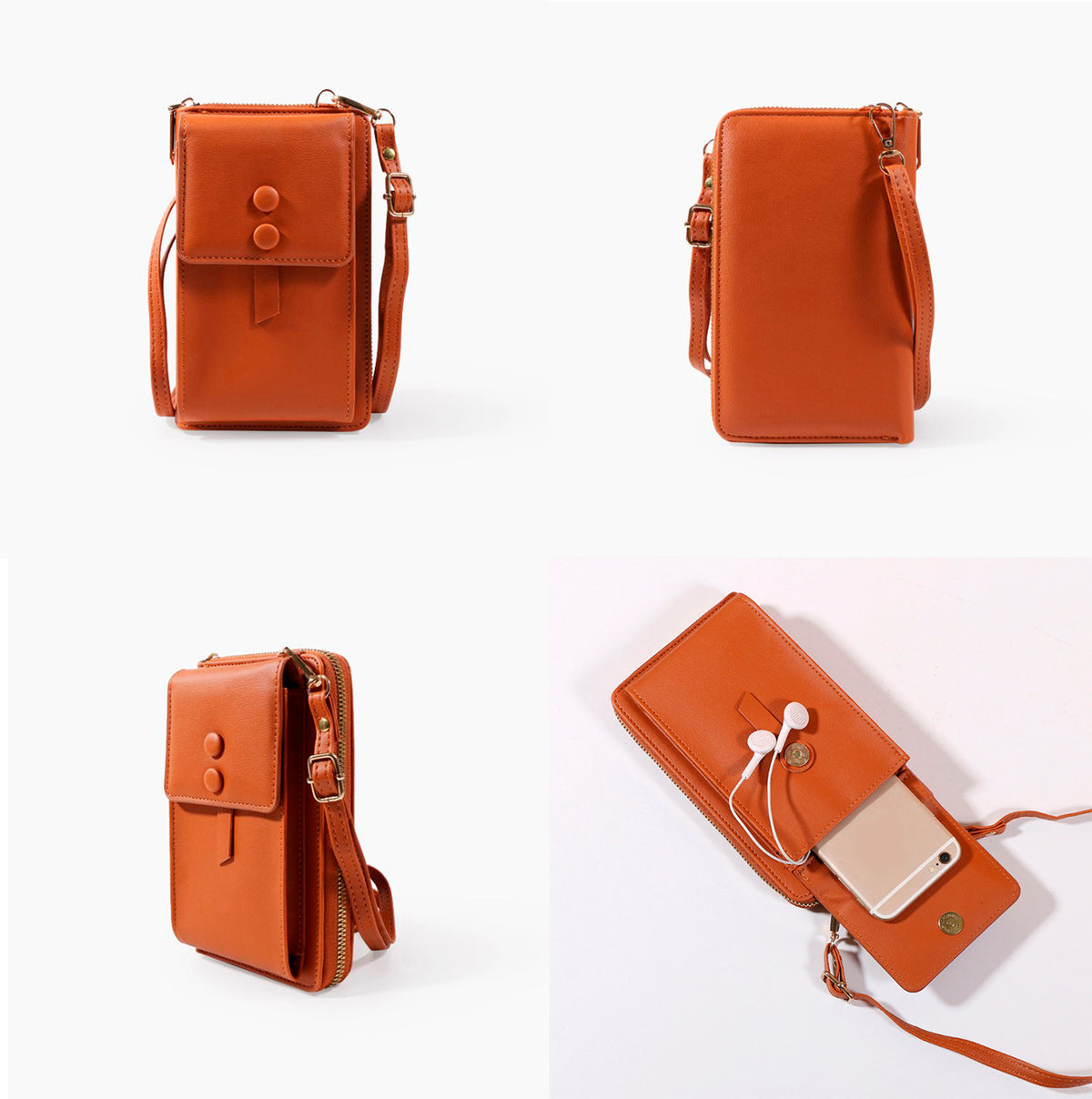 PU Leather Cell Phone Purse Bag Small Crossbody Bag Mini Messenger Bag Wallet Bag Shoulder Handbag