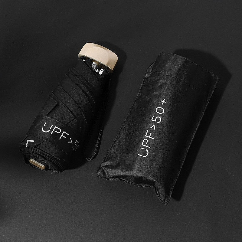 5 Fold Travel Lightweight Protable Pocket Mini Umbrella Manual Open 6 Panels Umbrella