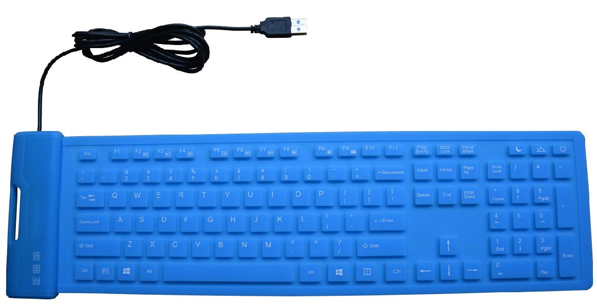 108 Keys Portable USB Silicone Keyboard