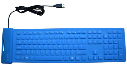 108 Keys Portable USB Silicone Keyboard