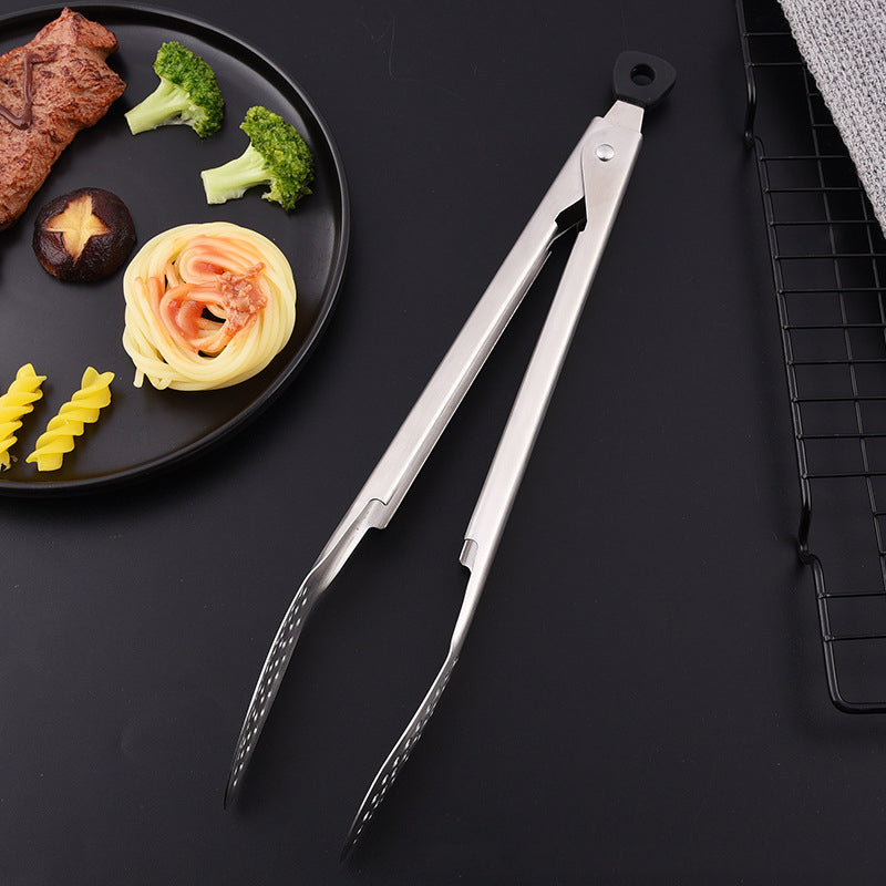 12" 304 Stainless Steel Food Tongs Barbeque Cooking Kitchen Tongs