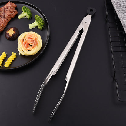 12" 304 Stainless Steel Food Tongs Barbeque Cooking Kitchen Tongs