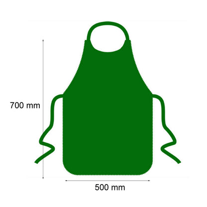 19.7" x 27.6" Adult Non-Woven Disposable Waterproof Seafood Apron