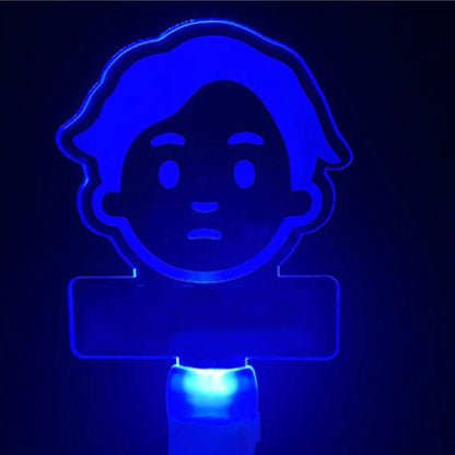 Custom Glow Stick Gig Glow Sign Handheld Support Stick - Blue Glow
