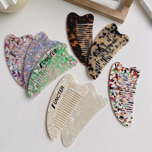 Acetate Anti-Static Fine-Tooth Comb Hairbrush Travel Comb