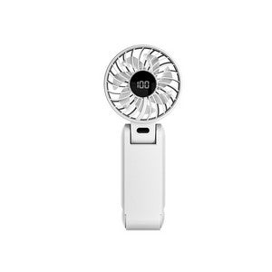1800mAh Foldable Hanging Neck Cooling Mini Fan Speed (1-100) LED Display