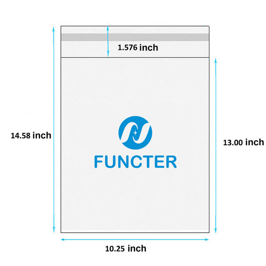 10.25 x 14.58" OPP Self Sealing Cellophane Bags