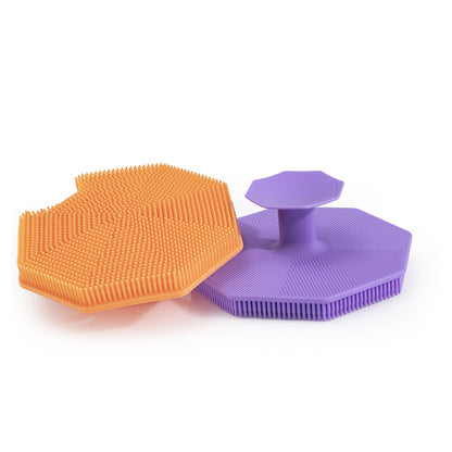 Octagon Silicone Body Scrubber Shower Brush Body Exfoliator Body Cleansing