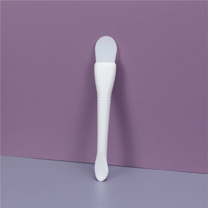 Plastic Handle Silicone Face Mask Oval Shape Brush with PVC Packing Soft Makeup Skin Care Tool