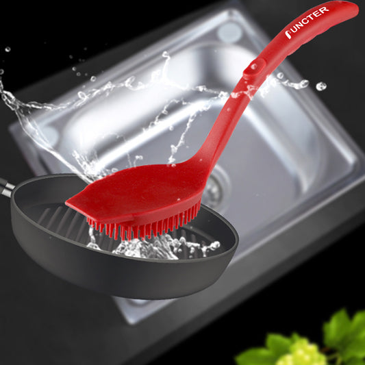 Silicone Kitchen Dish Scrubber Square Soft Dishwashing Brush for Pots Pans Sink Cleaning Scrubber