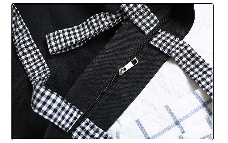 12 oz Canvas Grocery Shopping Tote Bag Single Shoulder Bag Daily Casual Bag For Students