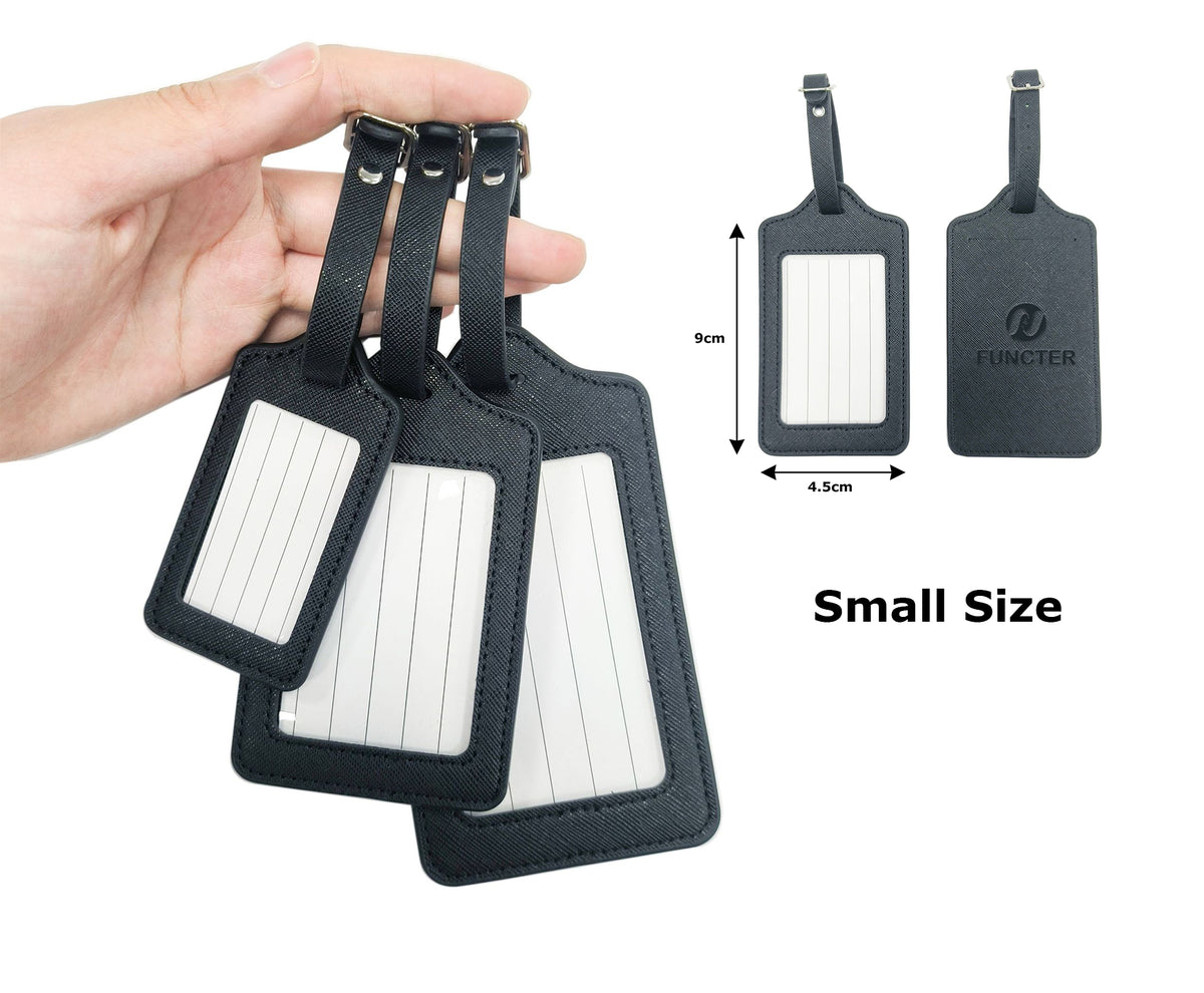Mini Rectangular Shape PU Leather Luggage Tag (Size S)