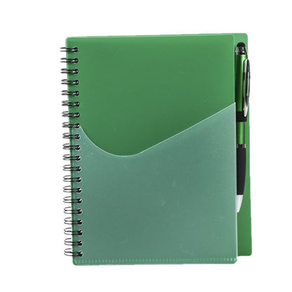 PP Journal Double Spiral Notebook W/ Stylus Pen
