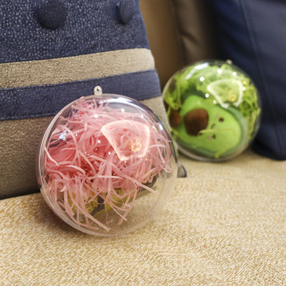 2" Clear Acrylic Fillable Ornaments Ball Transparent DIY Craft Ball