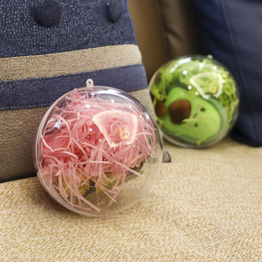 2" Clear Acrylic Fillable Ornaments Ball Transparent DIY Craft Ball