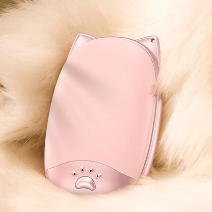 Rechargeable Cat Shape Double Sides Hand Heater Power Bank 3,000mAh