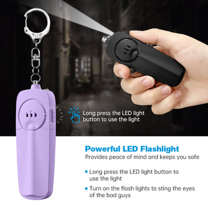 Portable Personal Alarm Key Chain Self Defense Safety Accessories For Women
