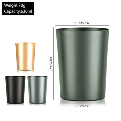 21 Oz. Aluminium Reusable Water Cup Drinking Mug
