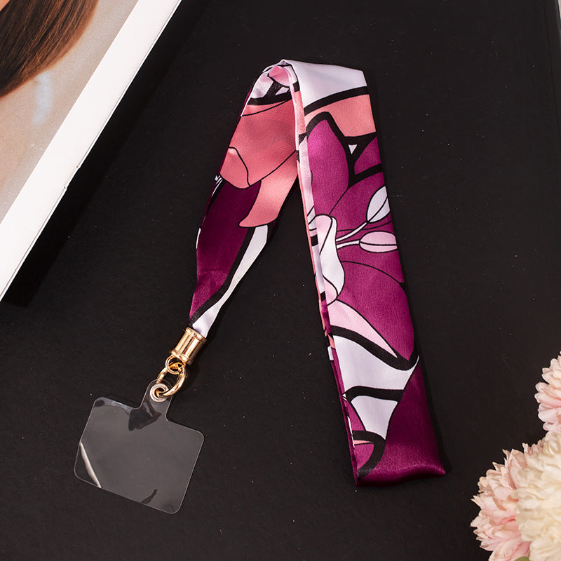 2" Full Custom Silk Feeling Satin Phone Lanyard Badge Lanyard Neck Strap w/Lanyard Pad Compatible #6