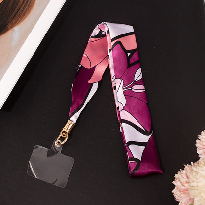 2" Full Custom Silk Feeling Satin Phone Lanyard Badge Lanyard Neck Strap w/Lanyard Pad Compatible #6