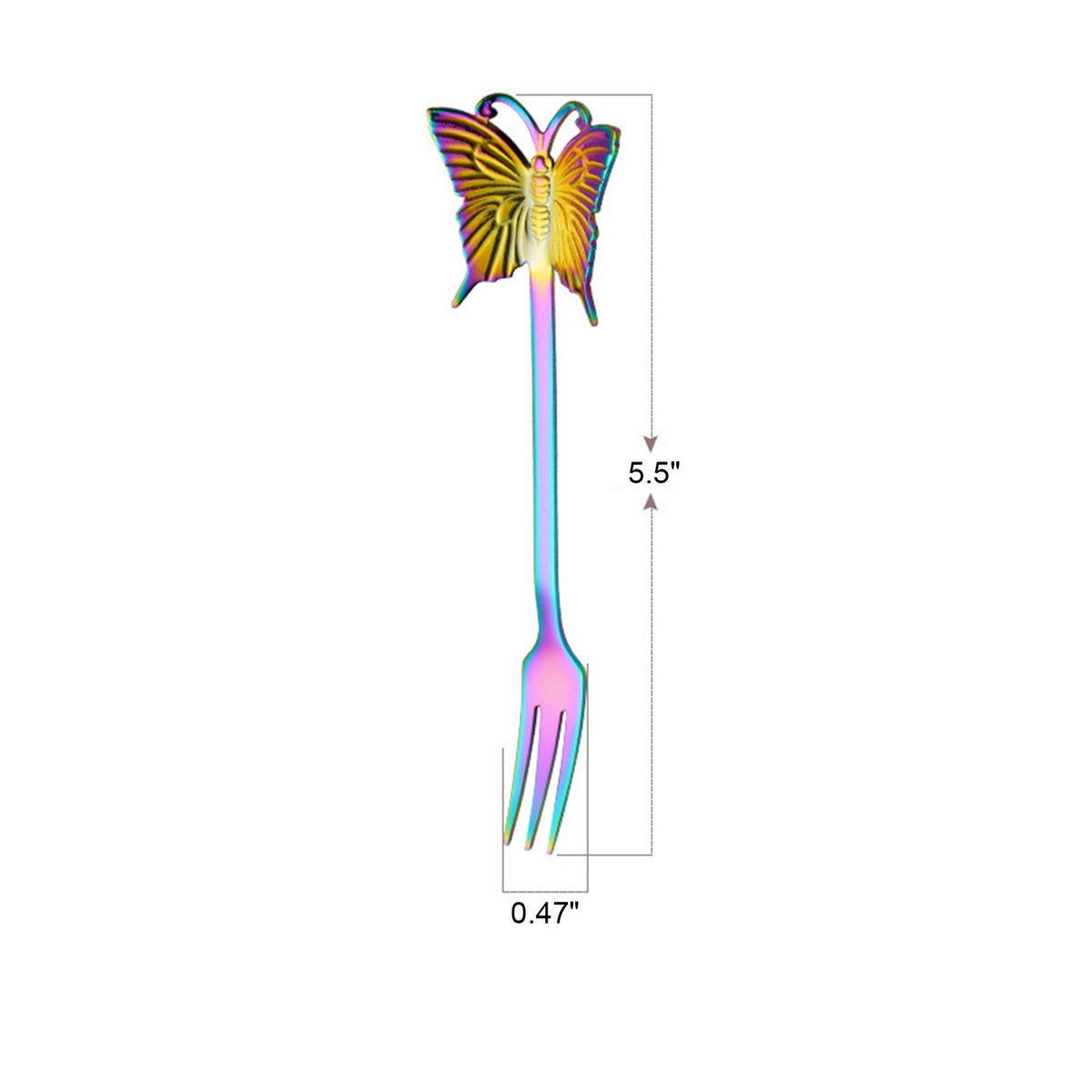 304 Stainless Steel Butterfly Hanging Fork – Dessert & Fruit Fork